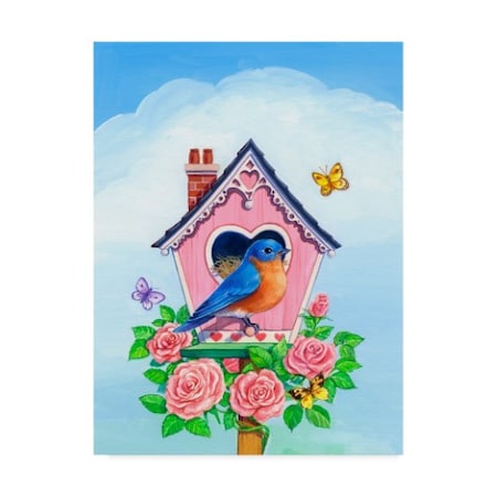 Geraldine Aikman 'Bluebird Valentine' Canvas Art,18x24